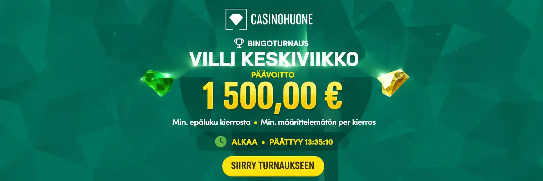 Villi keskiviikko bingoturnauksen päävoitto ja ohjeet