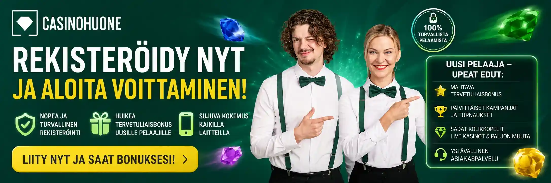 Uudet pelaajat aloittavat voittamisen nopealla rekisteröitymisellä